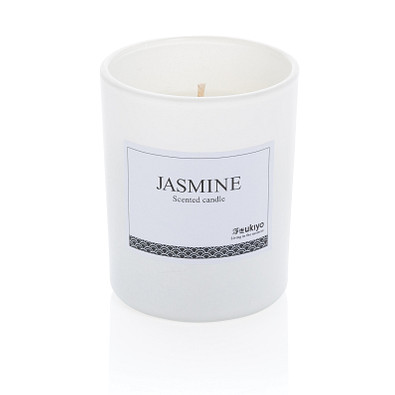 Ukiyo kleine parfümierte Kerze im Glas, weiß