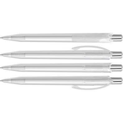 uma® BEAT transparent Druckkugelschreiber, klar
