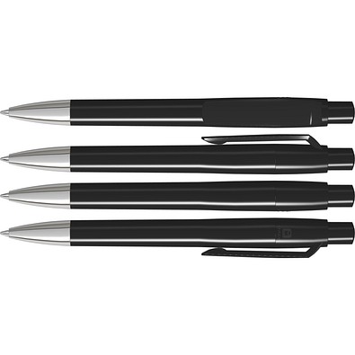 uma® BLOOM SI Druckkugelschreiber, schwarz