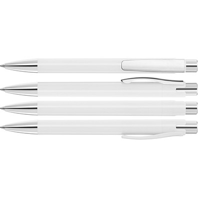 uma® CANDY M SI Druckkugelschreiber, weiss