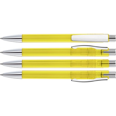 uma® CANDY transparent M SI Druckkugelschreiber, gelb