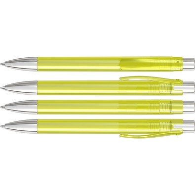 uma® CANDY transparent SI Druckkugelschreiber, gelb