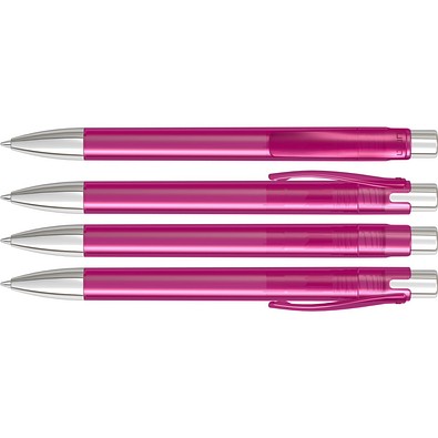 uma® CANDY transparent SI Druckkugelschreiber, magenta
