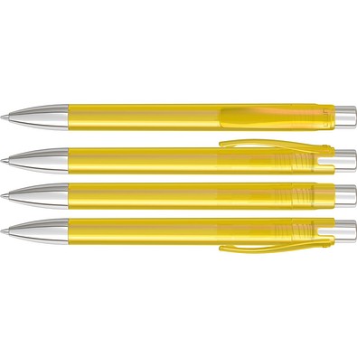 uma® CANDY transparent SI Druckkugelschreiber, ocker