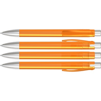 uma® CANDY transparent SI Druckkugelschreiber, orange