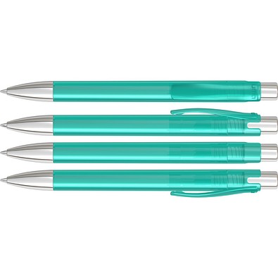 uma® CANDY transparent SI Druckkugelschreiber, petrol