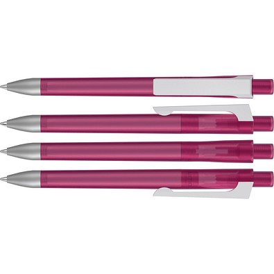 uma® CHECK frozen KG SI Druckkugelschreiber, magenta