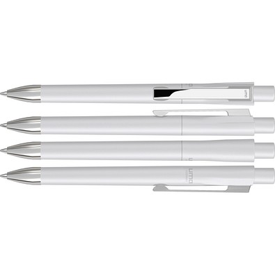 uma® CHECK M-SI Druckkugelschreiber, weiss