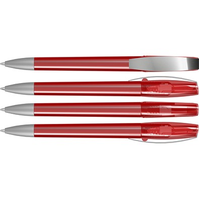uma® CHILL C transparent SI Drehkugelschreiber, rot