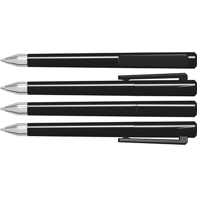 uma® CRYS SI Drehkugelschreiber, schwarz
