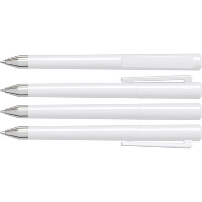 uma® CRYS SI Drehkugelschreiber, weiss