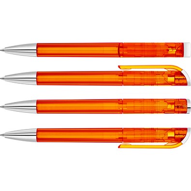 uma® EFFECT TOP transparent SI Drehkugelschreiber, orange