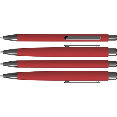 uma® ELLIPSE GUM Druckkugelschreiber, rot