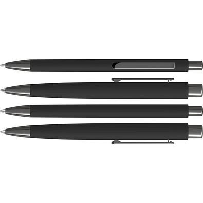 uma® ELLIPSE GUM Druckkugelschreiber, schwarz