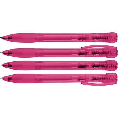 uma® FANTASY transparent Druckkugelschreiber, magenta