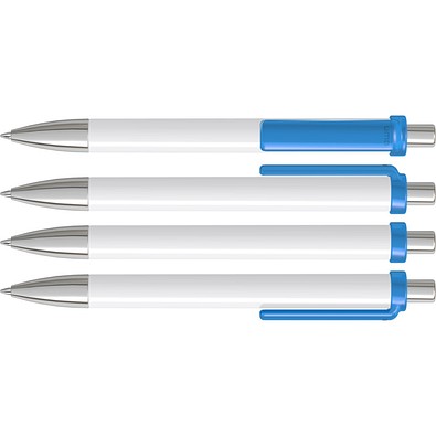uma® FASHION K transparent SI Druckkugelschreiber, hellblau
