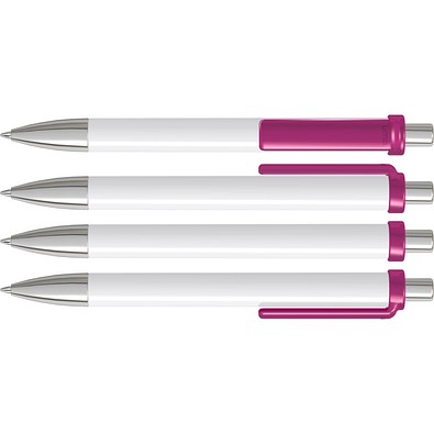 uma® FASHION K transparent SI Druckkugelschreiber, magenta