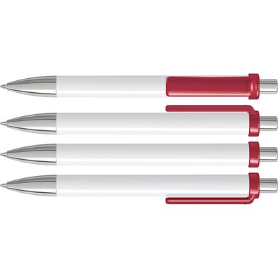 uma® FASHION K transparent SI Druckkugelschreiber, rot