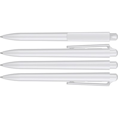 uma® JUMP Druckkugelschreiber, weiss