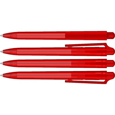 uma® JUMP frozen Druckkugelschreiber, rot