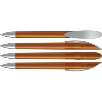 uma® KLICK Drehkugelschreiber, cognac