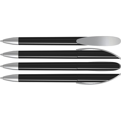 uma® KLICK Drehkugelschreiber, schwarz