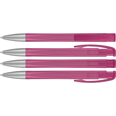 uma® LINEO frozen SI Druckkugelschreiber, magenta
