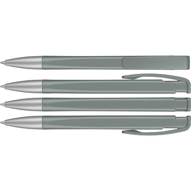 uma® LINEO SI Druckkugelschreiber, grau