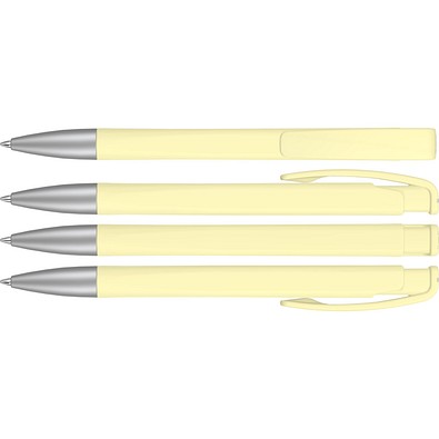 uma® LINEO SI Druckkugelschreiber, pastell gelb