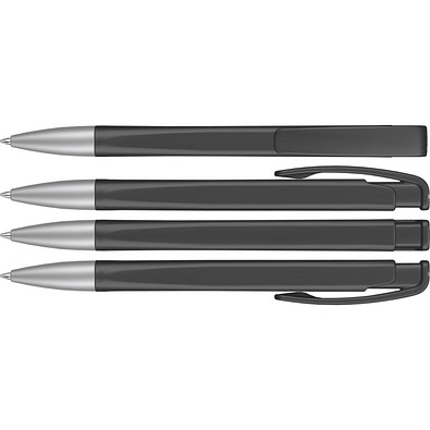 uma® LINEO SI Druckkugelschreiber, schwarz