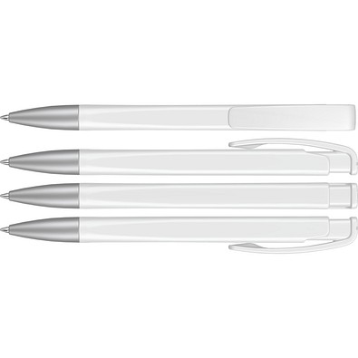 uma® LINEO SI Druckkugelschreiber, weiss