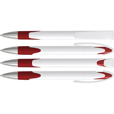 uma® LOOK grip SI Druckkugelschreiber, rot