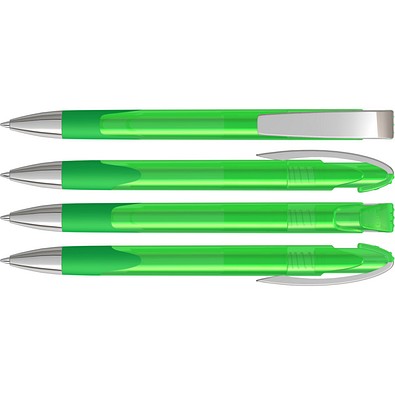 uma® LOOK grip transparent M SI Druckkugelschreiber, hellgrün