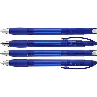uma® MEMORY transparent SI Druckkugelschreiber, blau