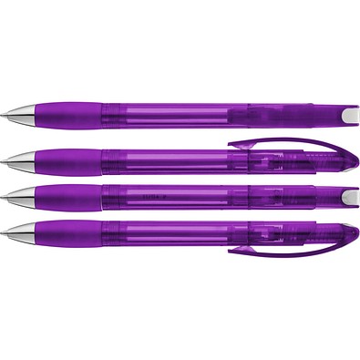 uma® MEMORY transparent SI Druckkugelschreiber, violett
