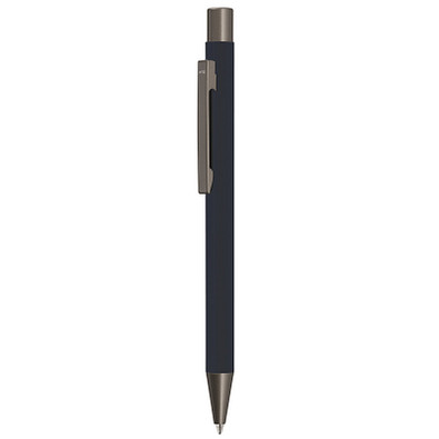 uma® Metall-Kugelschreiber Straight Gum, blaue Mine, dunkelblau