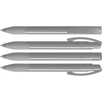 uma® OMEGA grip Druckkugelschreiber, grau