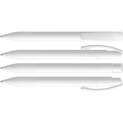 uma® OMEGA grip Druckkugelschreiber, weiss