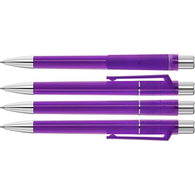 uma® PEPP transparent SI Druckkugelschreiber, violett