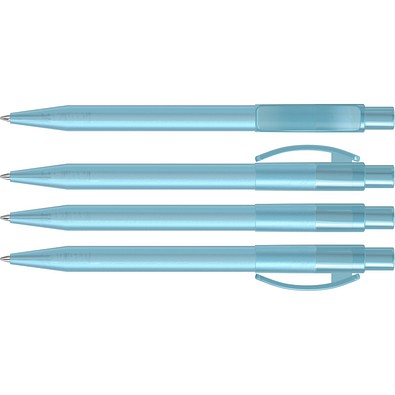 uma® PIXEL frozen Druckkugelschreiber, hellblau
