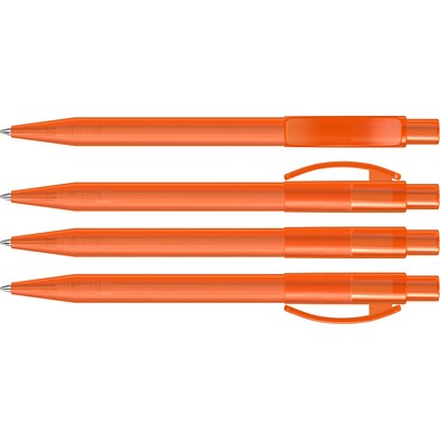 uma® PIXEL frozen Druckkugelschreiber, orange