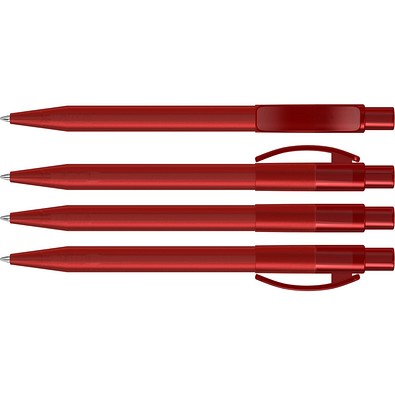 uma® PIXEL frozen Druckkugelschreiber, rot