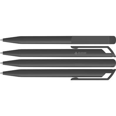 uma® POP RECY Drehkugelschreiber, schwarz