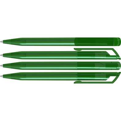 uma® POP transparent Drehkugelschreiber, dunkelgrün