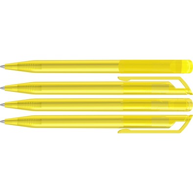 uma® POP transparent Drehkugelschreiber, gelb