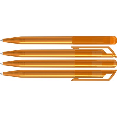 uma® POP transparent Drehkugelschreiber, karamell
