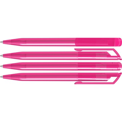 uma® POP transparent Drehkugelschreiber, magenta