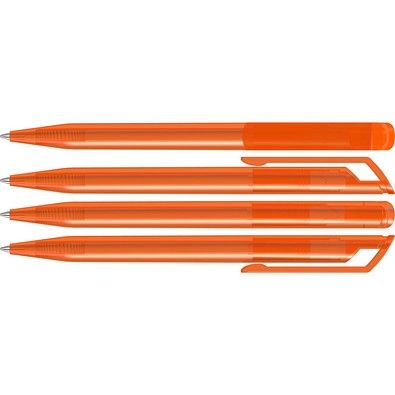 uma® POP transparent Drehkugelschreiber, orange