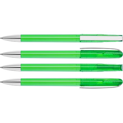 uma® PUR transparent SI Drehkugelschreiber, hellgrün