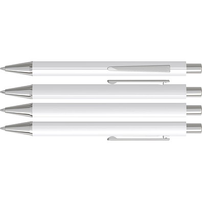 uma® PYRA Druckkugelschreiber, weiss